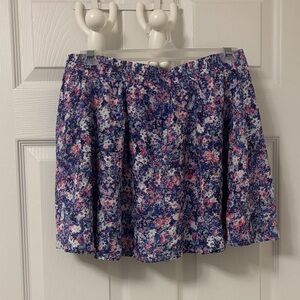 Bershka Floral Mini Skirt